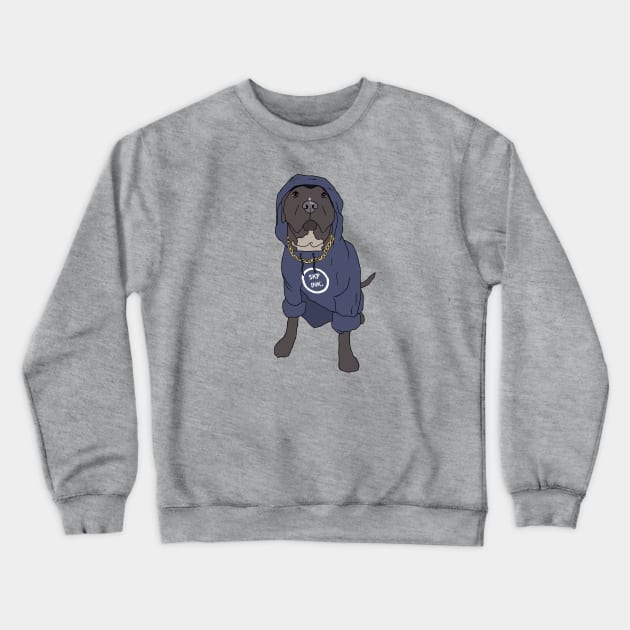 Miles The SKP ink Mascot Dog Crewneck Sweatshirt by SKPink